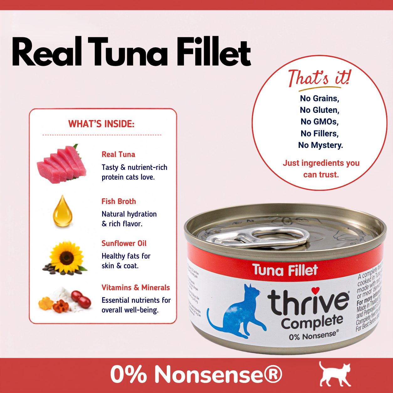Tuna Fillet Wet Cat Food